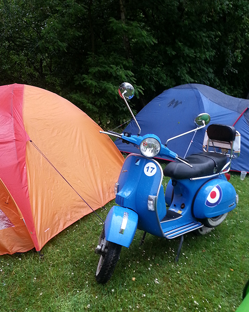 Kamperen op de Vespa World Days 2013