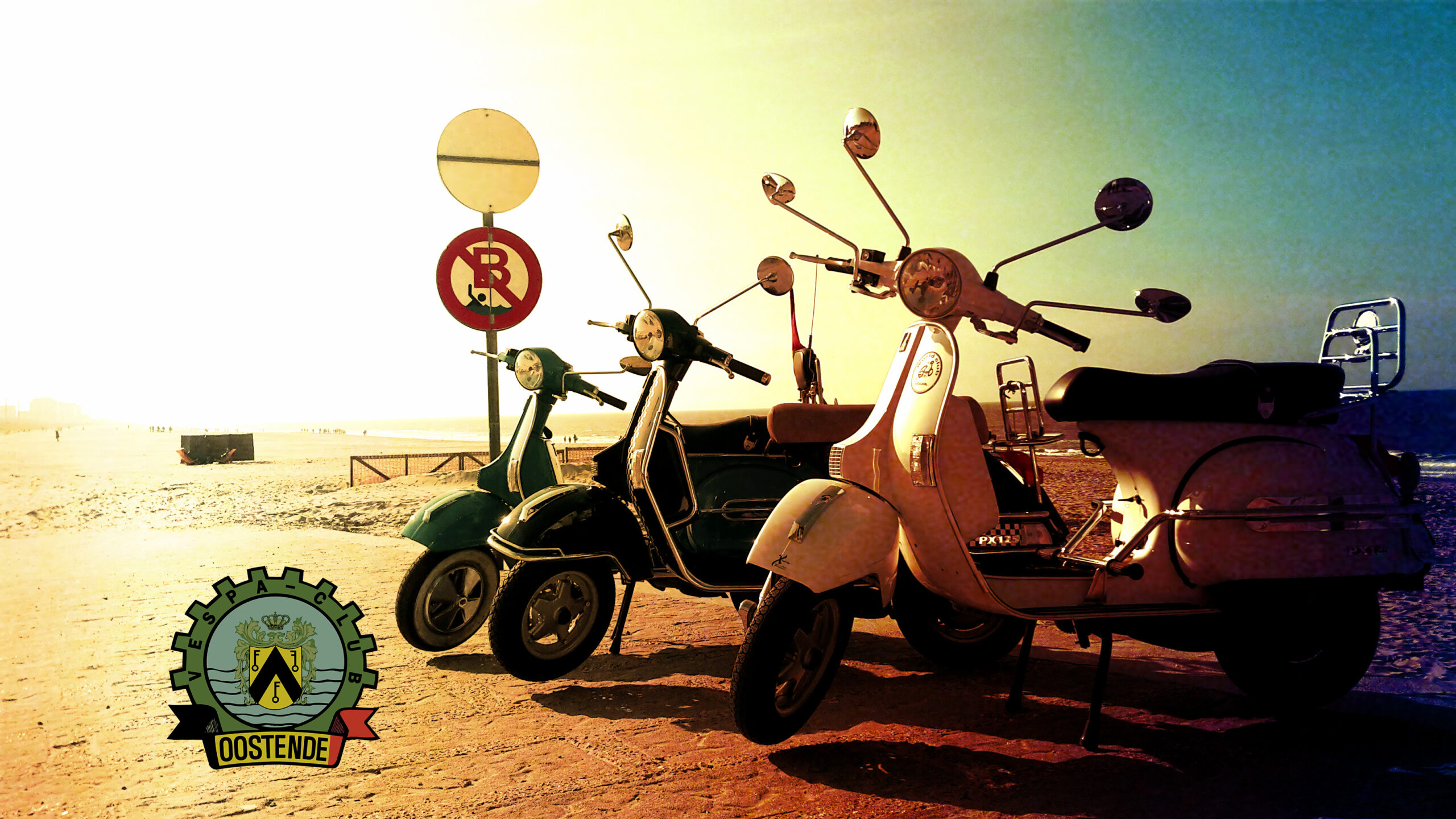 Promofoto voor Vespa Club Oostende