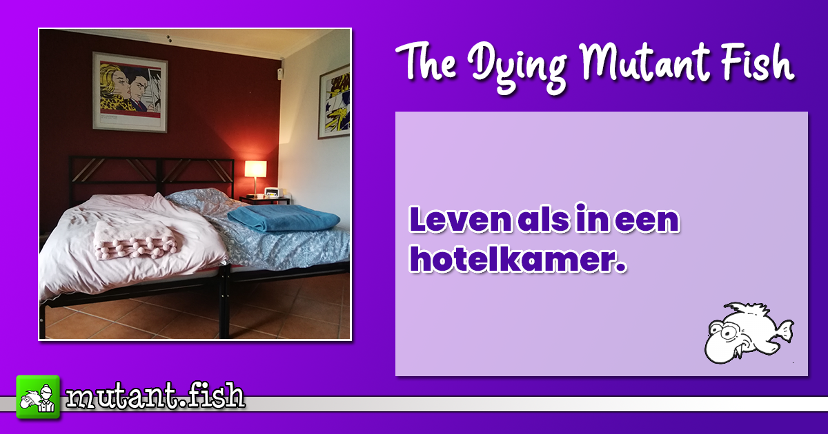 Leven als in een hotelkamer.